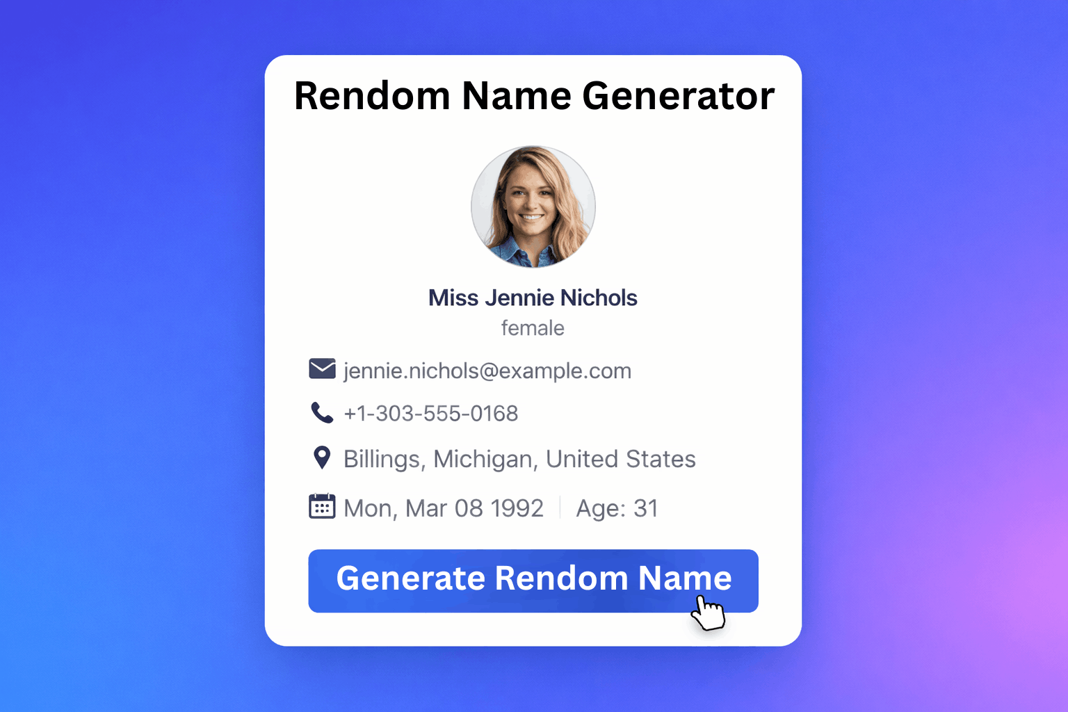 Random Person Name Generator